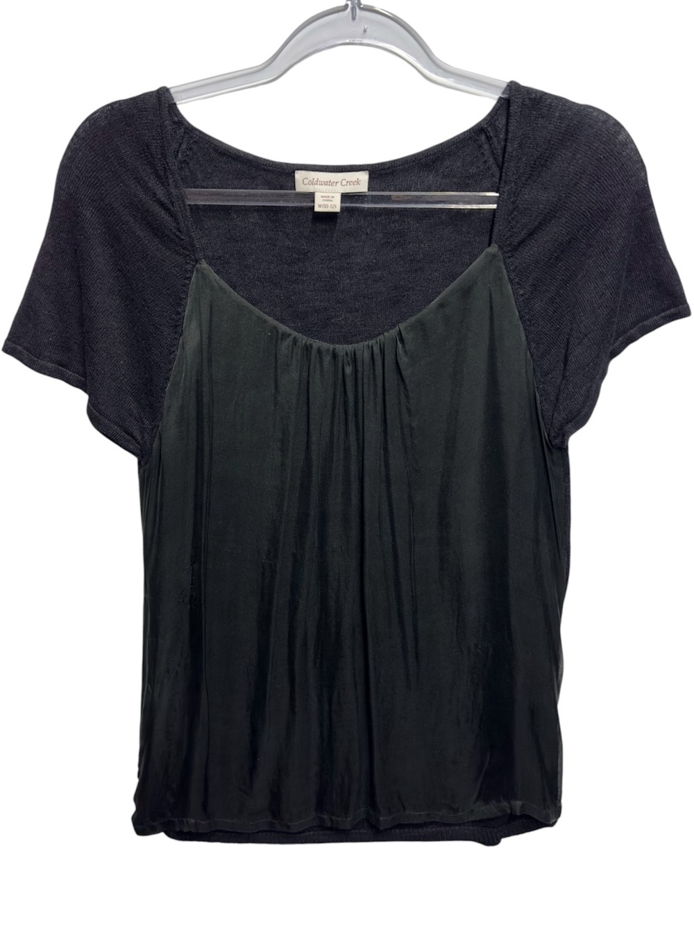 Pure Silk Linen Knit Sweater Blouse Top